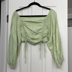 Green Long Sleeve Top